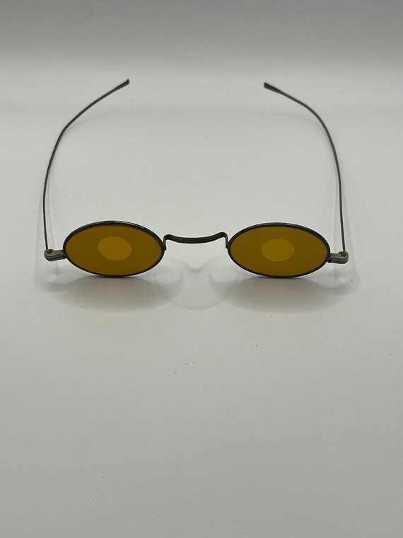 Antique orange tint shooting glasses antique c1885 ey… Gem