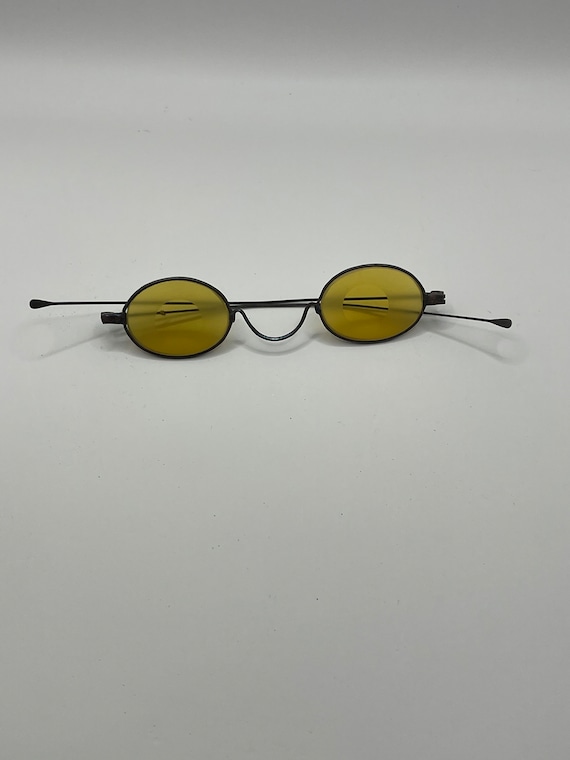 Antique yellow tint glasses shooting glasses - eye