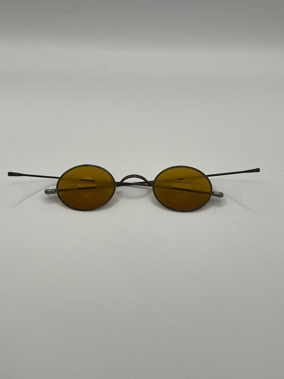 Antique orange tint shooting glasses antique c1885 ey… Gem