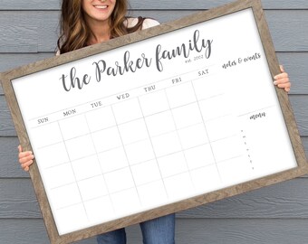 Framed Calendar Etsy