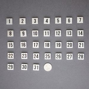 Calendar Magnets | Magnet Numbers, Stainless Steel | Monthly Magnetic Calendar Numbers | Date Magnets
