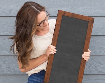Blank Dry-Erase Chalkboard, 2025 Vision Board, Vertical Framed Chalkboard, Blank Board For Wall, 2025 Goals Board