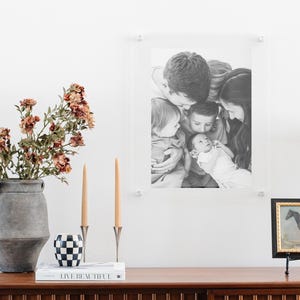 Acrylic Floating Picture Frame, Clear Frame for Wall Art, Clear Floating Picture Frame, Gallery Wall Frame, Diploma Frame, One Frame