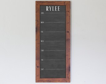 weekly schedule etsy