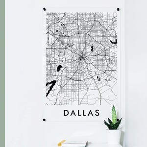 Custom City Street Map Printed on Clear Acrylic, Ready to hang on your wall, Personalized Small Medium Large Sizes