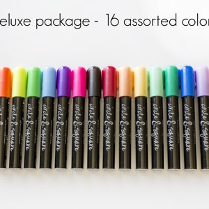 6mm Deluxe pack 16 chalk markers with both the neon and assorted color packs.