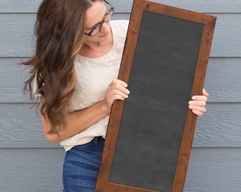 Blank Dry-Erase Chalkboard, 2026 Vision Board, Vertical Framed Chalkboard, Blank Board For Wall, 2025 Goals Board
