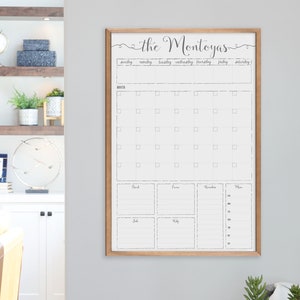 2025 Calendar | Reusable Calendar | Framed Wall Calendar | customized Calendar