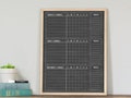 3 Kids Chore Chart, Dry Erase Chalkboard for Children's Chores, Kids's Responsibility Chart For Wall, Homework Tracking Board