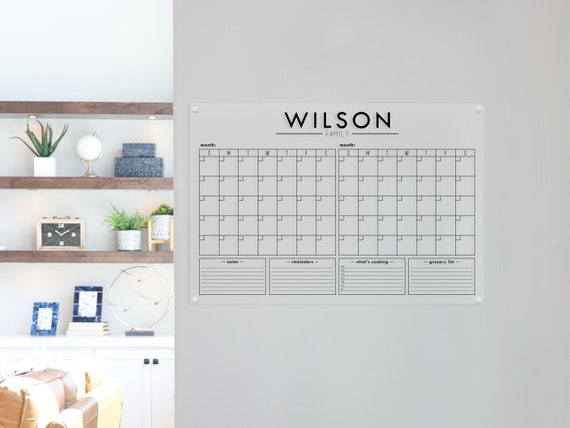 Easy DIY Acrylic Wall Calendar with a Cricut - The Homes I Have Made