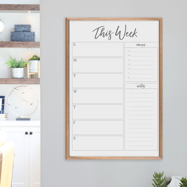 Dry Erase Calendar Etsy