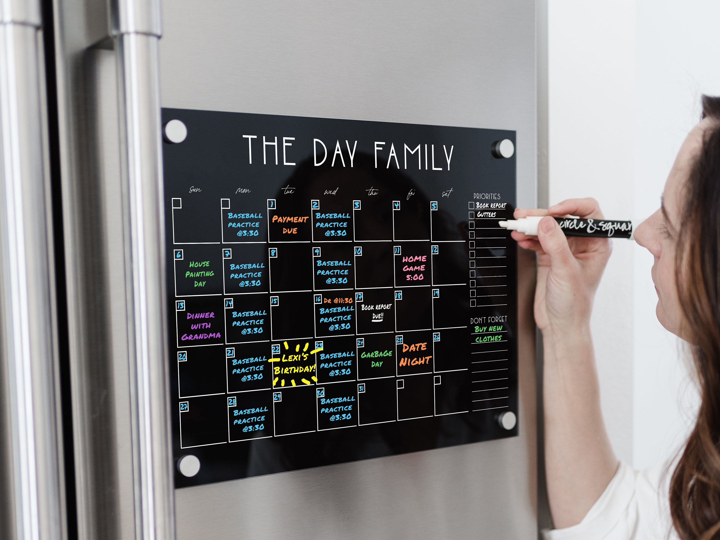Calendar For Fridge Fridge Calendar, Magnetic Calendar For ...