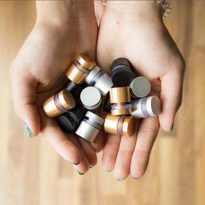 Acrylic Frame Standoffs - Set of Four 3/4" Diameter Standoff Bolts, Champagne Gold, Black, Silver