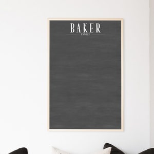 Personalized Gift | Family Chalkboard Dry-Erase 2 Sizes Avail. | Mom Gift | Housewarming Gift