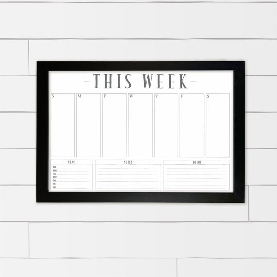 Large Weekly Planner , Weekly Schedule , Dry Erase Calendar Two Sizes Available Magnetic Calendar Option - Etsy Large Weekly Planner , Weekly Schedule , Dry Erase Calendar Two Sizes Available Magnetic Calendar Option - Etsy