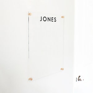 Clear Acrylic Memo Board | Clear Dry Erase White Board for Home Office | Customizable & Multiple Sizes