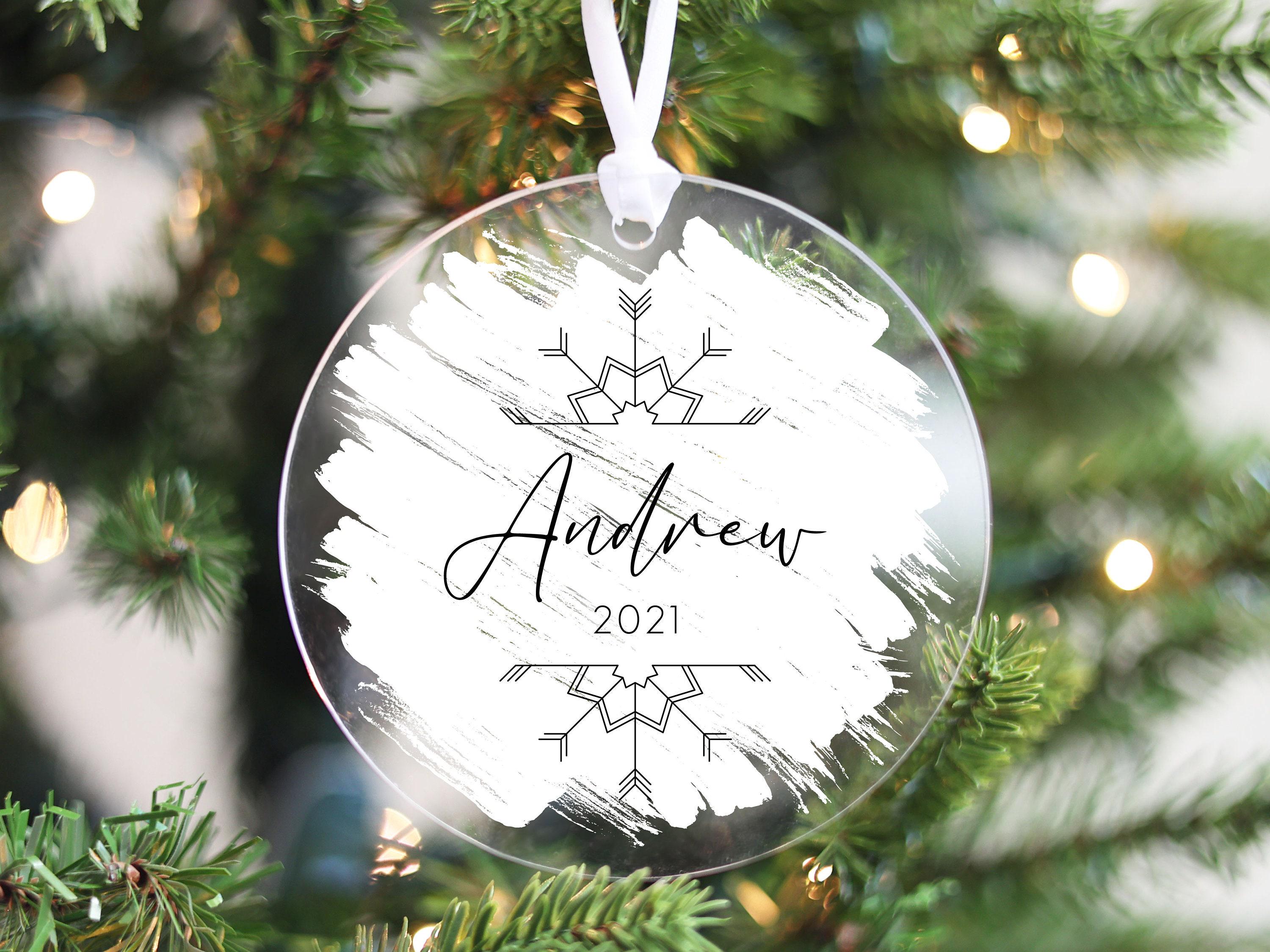 Personalized Kid Face Cars Acrylic Photo Ornament