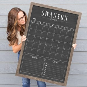 Chalkboard Calendar, Chalkboard Calendar, Customized Calendar image 8