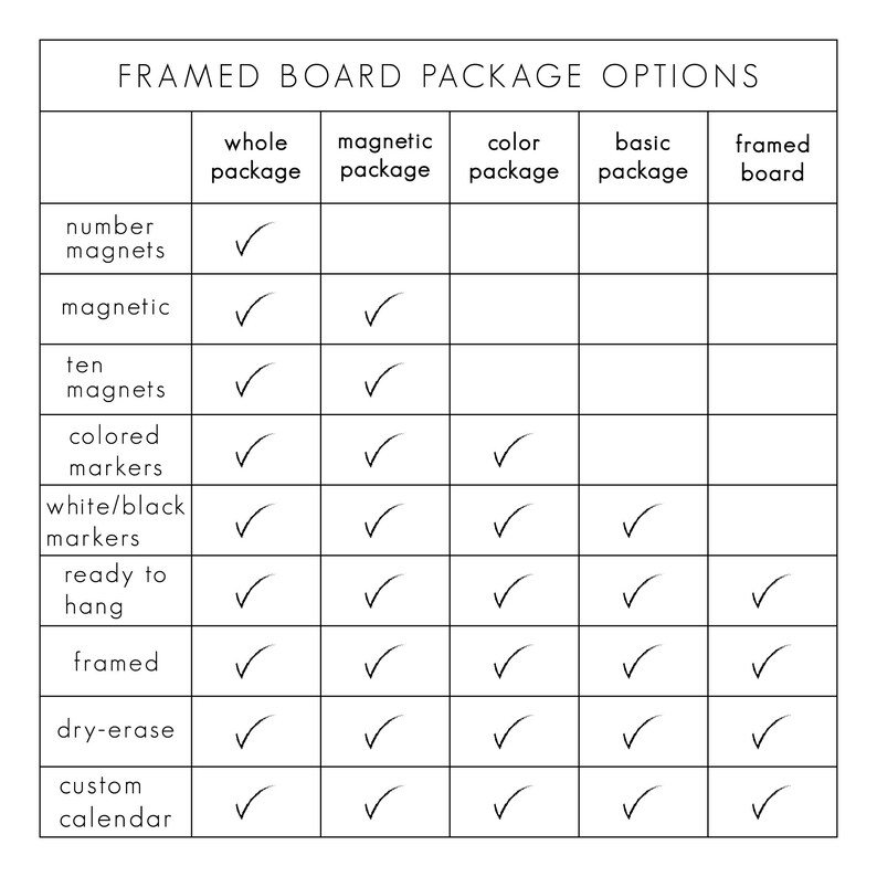 4 Month Minimalist Dry Erase Whiteboard Calendar 36 X - Etsy