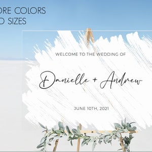 Custom Acrylic Wedding Sign | Clear Wedding Sign Personalized with Names | Event or Wedding Entrance Sign | Personalized Wedding Signage