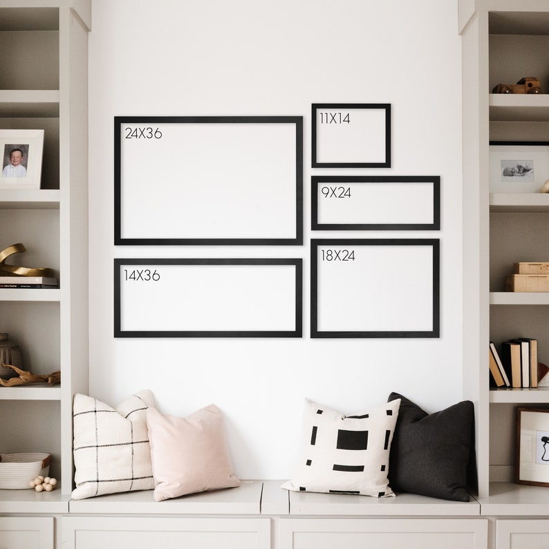 Personalized Dry Erase Wall Calendar with Custom To do list and Notes Organization Sections Large Whiteboard Calendar image 5