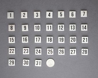Calendar Magnets | Magnet Numbers, Stainless Steel | Monthly Magnetic Calendar Numbers | Date Magnets