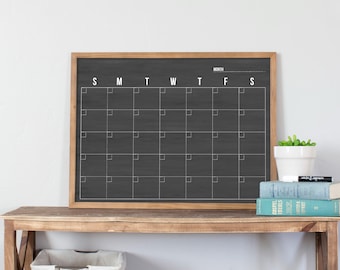 Minimalist Dry Erase Calendar Chalkboard