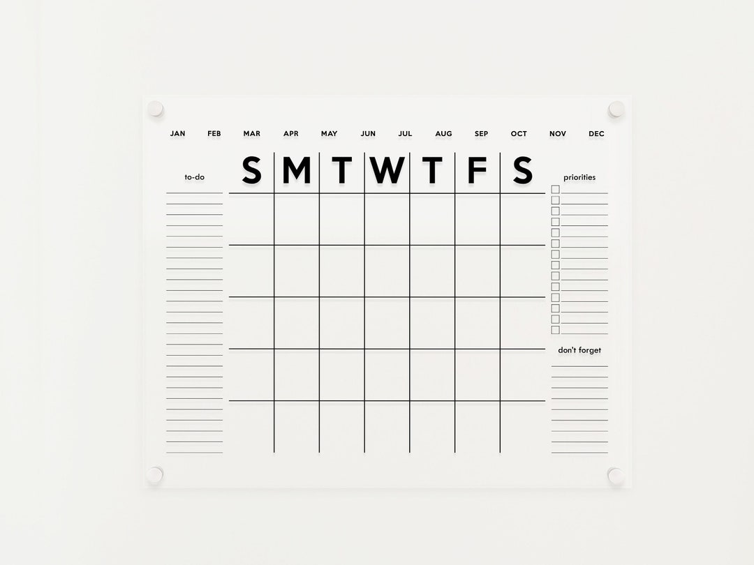 acrylic-calendar-for-wall-dry-erase-reusable-clear-acrylic-calendar-for