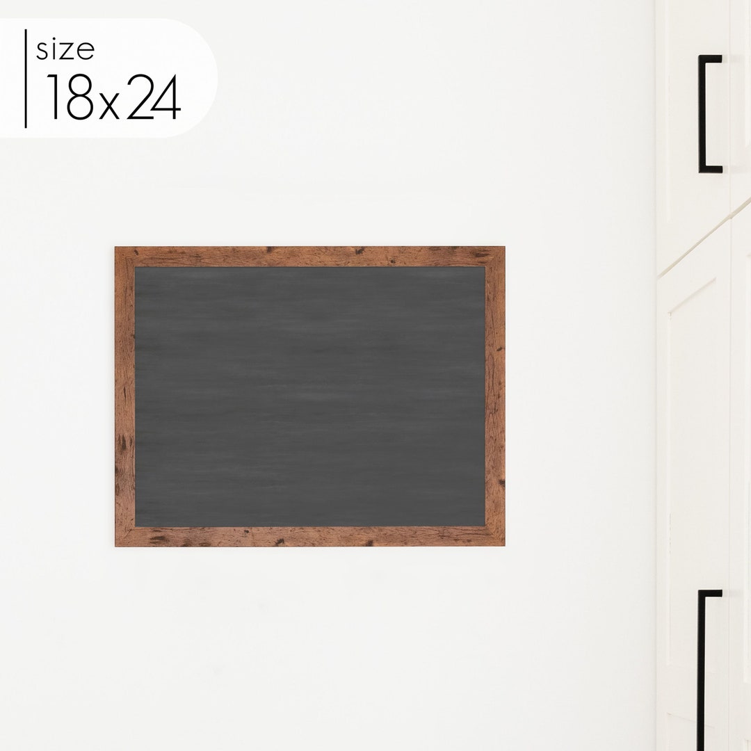 Framed Chalkboard Framed Dry Erase Chalkboard 24 X 18 Etsy
