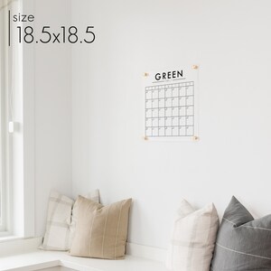 Square Acrylic Calendar Personalized family calendar Acrylic Wall Calendar 2023 Calendar 1933 18.5" x 18.5"