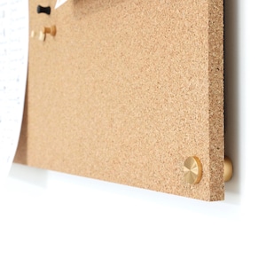 Panneau de liège moderne 1/2" d'épaisseur pour mur avec espaceurs et 30 punaises