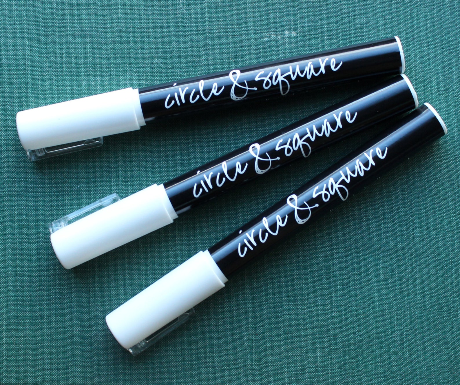 Fine Tip Chalk Pens 3 Pack White Reversible Tip Liquid Etsy