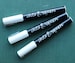 Fine Tip Chalk Pens 3 pack - White - reversible tip liquid chalk (round and chisel) markers FREE SHIPPING 