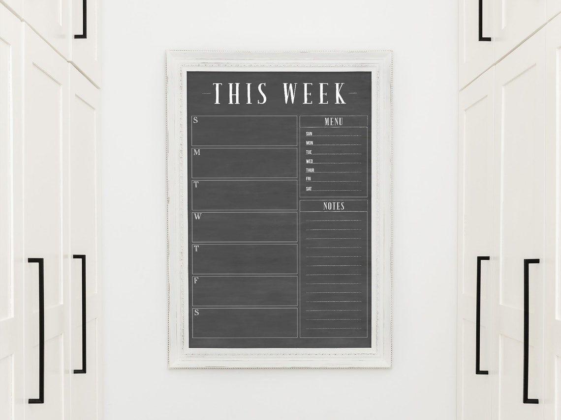 Rustic Large Week Calendar 24x36 Weekly Planner Weekly - Etsy