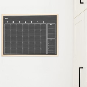 Minimalist Wall Calendar Custom Dry Erase Large Calendar - Etsy
