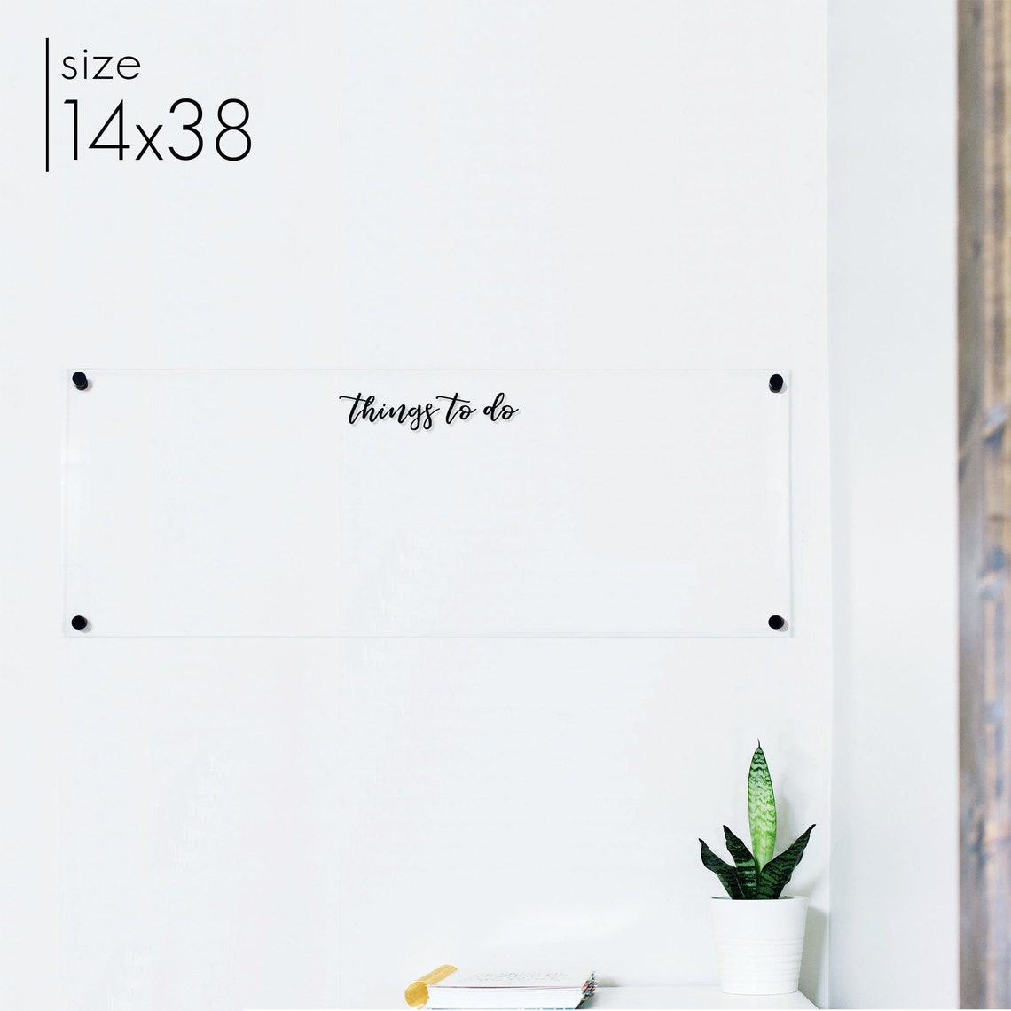 Customized Memo Board Clear Acrylic Message Board Modern Etsy