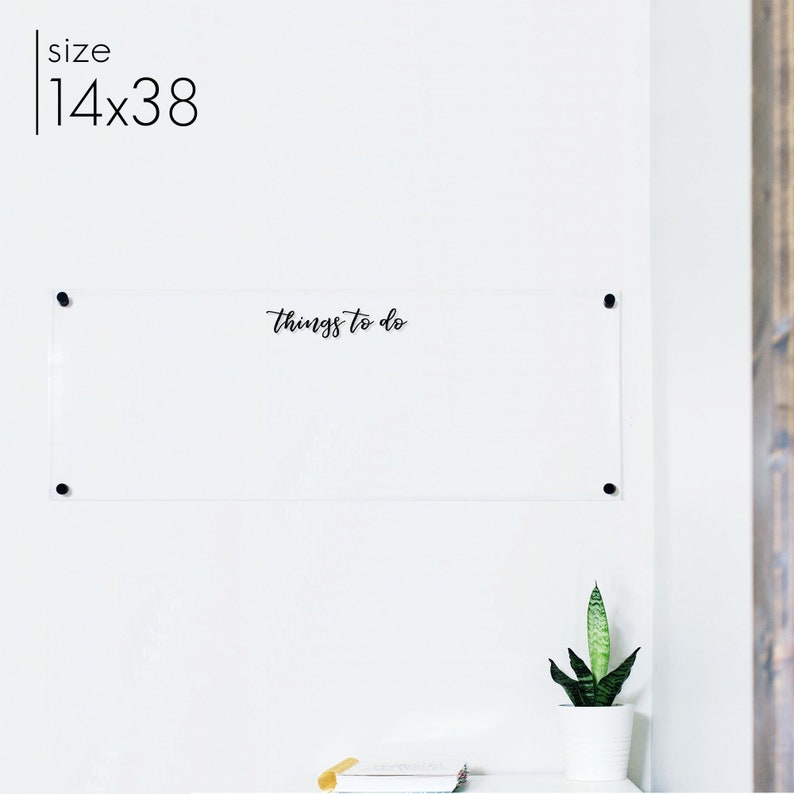 Customized Memo Board Clear Acrylic Message Board Modern Etsy