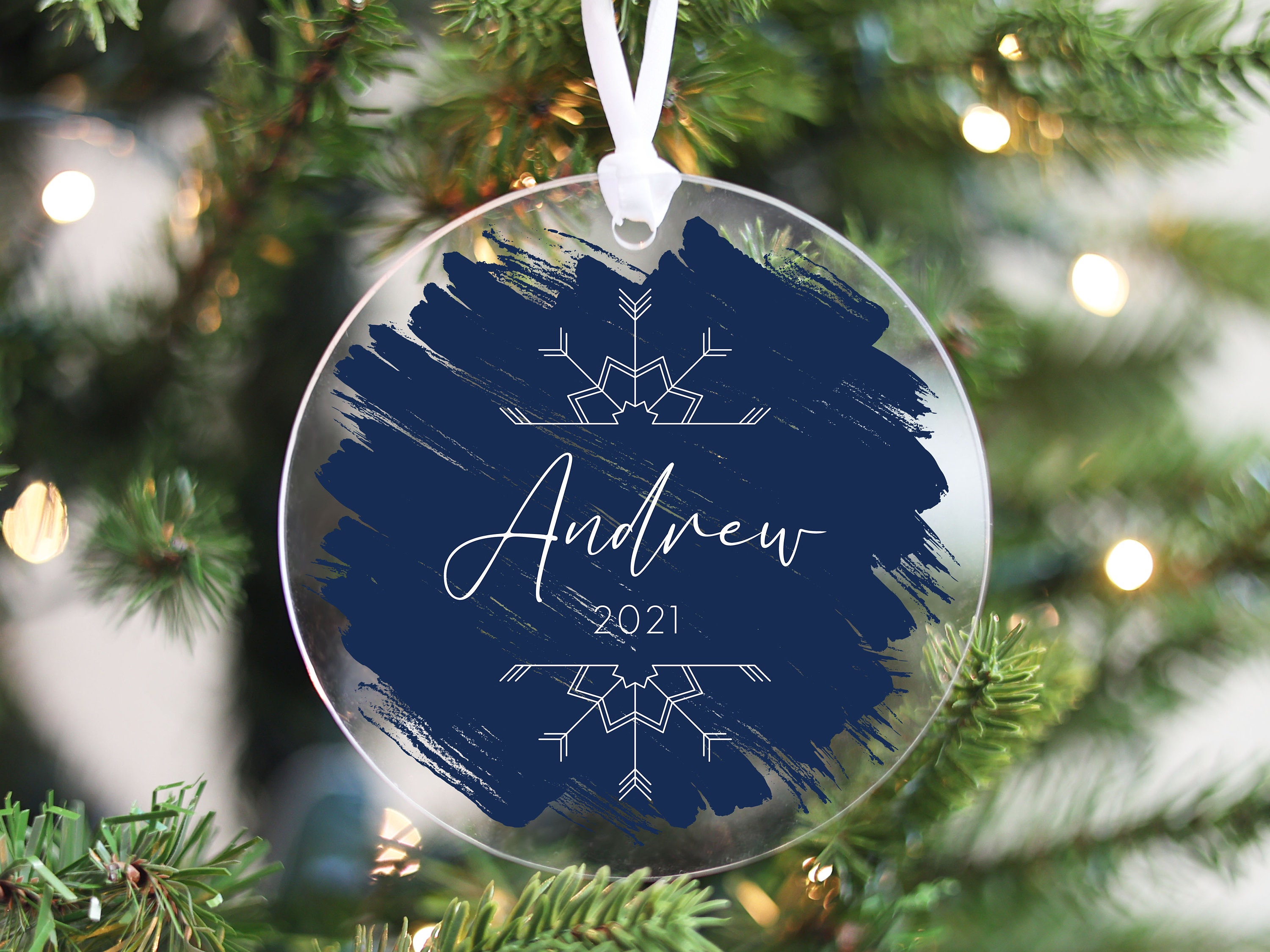Custom Acrylic Christmas Ornament- Christmas Gift For Friends & Family –  BOSTON CREATIVE COMPANY