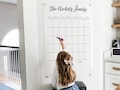 Acrylic Calendar for Wall, Dry Erase Family Wall Calendar, Clear Floating Board Calendar, Dry Erase Whiteboard Calendar