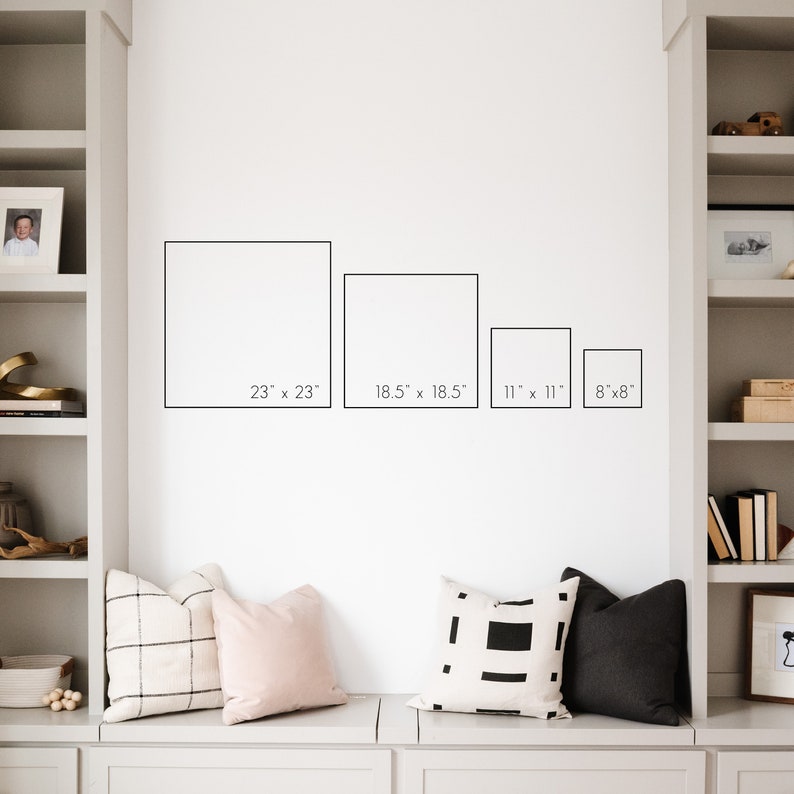 Vertical Acrylic Calendar Acrylic Wall Calendar Minimalist Home Decor Dry Erase Calendar XX104 18.5" x 18.5"