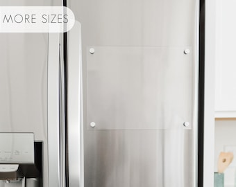 Blank Magnetic Acrylic Board, Vision Board, Magnetic Dry Erase Board, Refrigerator Notes Board, Memo Board for Fridge