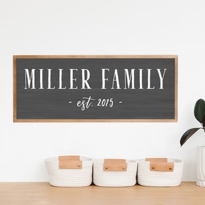 9x24 and 14x36 Family name sign | wedding gift | last name sign | established sign | housewarming gift