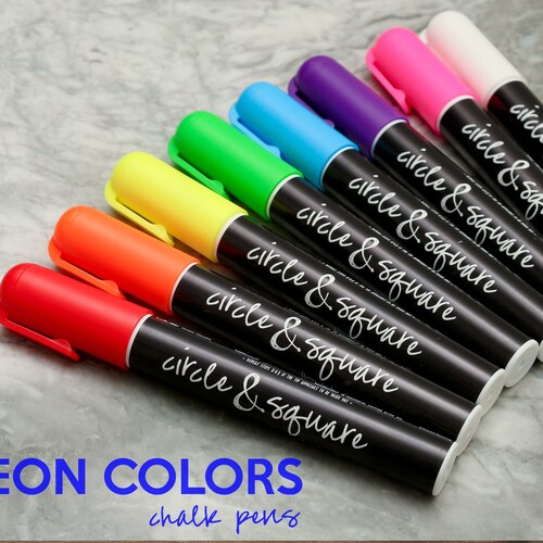 Chalk Pens Assorted Set 6mm Reversible Tip chisel or Round Etsy