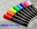 6mm reversible tip wet erase chalk pens - neon or earth tones, 8/pack, red, blue, green, pink, purple, yellow, etc - FREE SHIPPING 