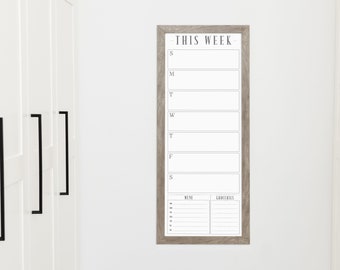 14x36 Weekly Planner | Dry-Erase Whiteboard Planner Calendar, Organize Schedule Board