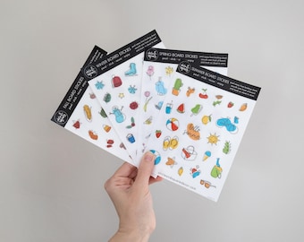 4 Seasons Dry Erase Board Reusable Sticker | Acrylic or Framed Calendar Accessory | Seasonal Cling for Family Planner