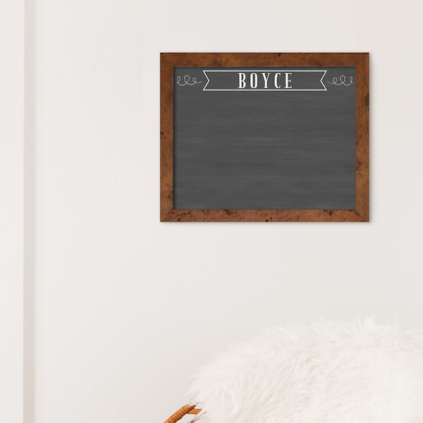 Personalized chalkboard dry-erase style, 11x14 ,  dorm room wall decor, dry erase to do list, #1113