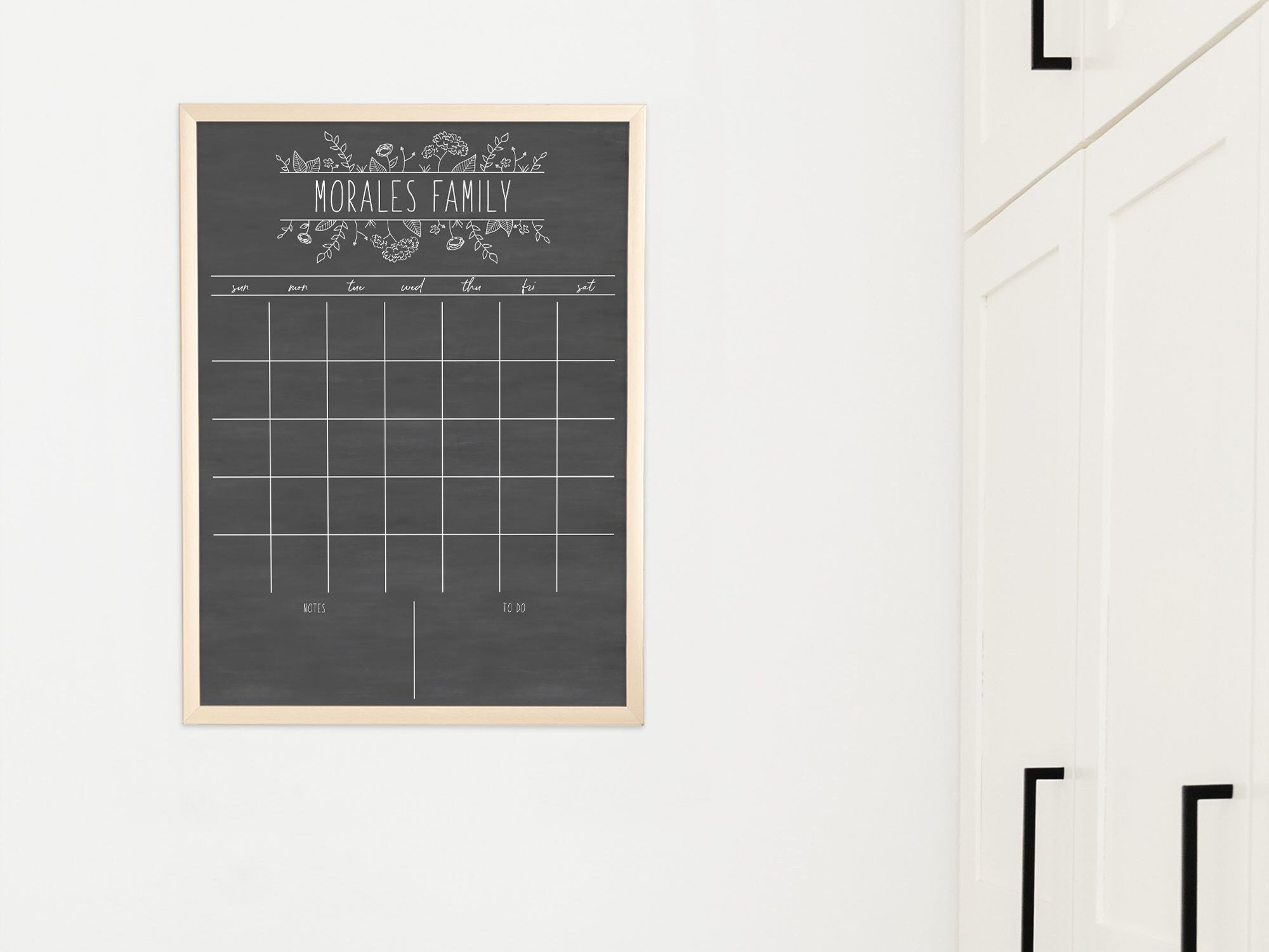 2023 Calendar, Dry Erase Personalized Chalkboard Calendar 24x36 Framed Wall  Calendar - Yahoo Shopping