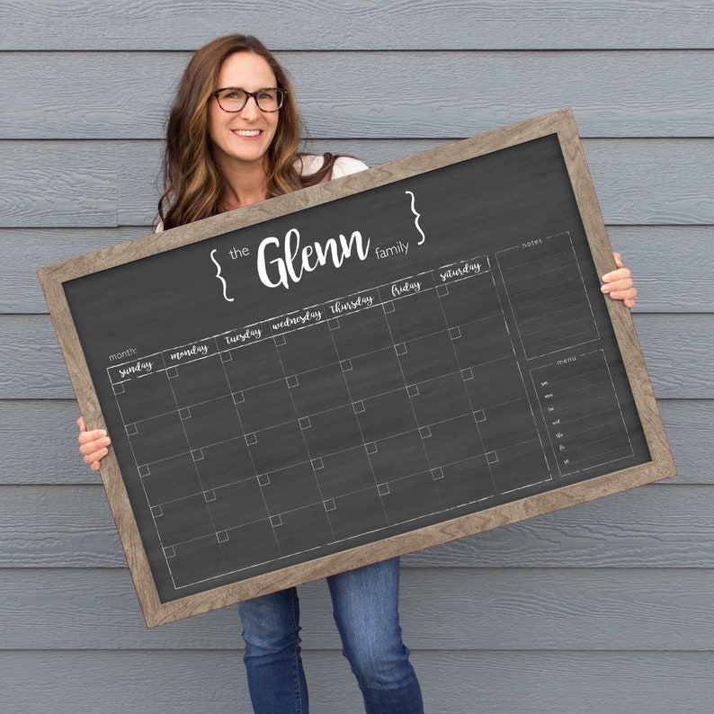 2020 Calendar Large Wall Calendar Personalized Calendar Etsy