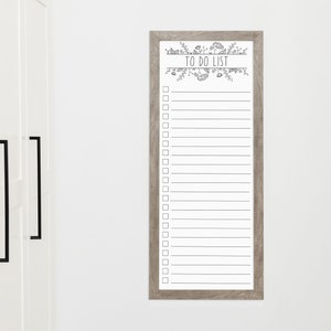 Large Framed Whiteboard To Do Checklist for Wall for home office decor
